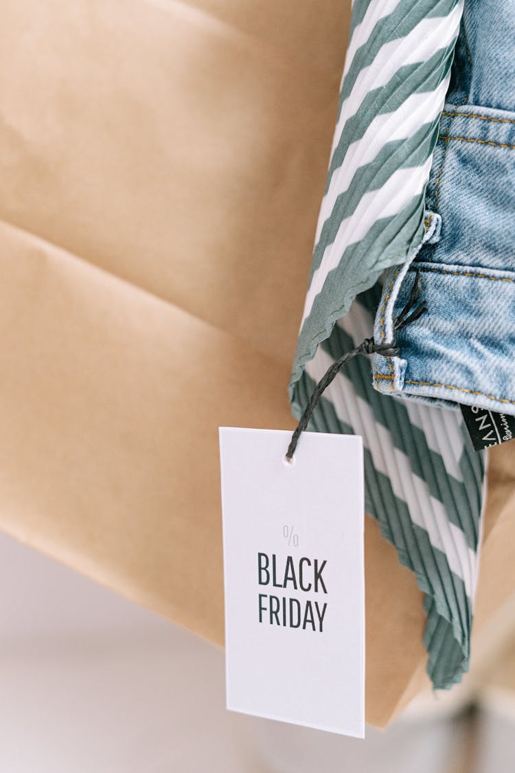 Black Friday Tag On Denim