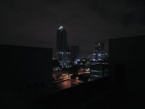 Free stock photo of city, night, skyline