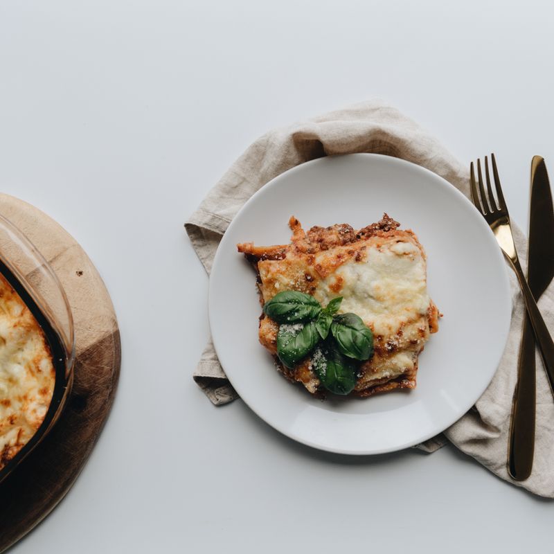Baked Lasagna Noodles with Kale and Ricotta