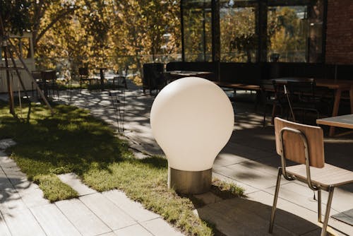 Floor Lamp at an Al Fresco Dining Area