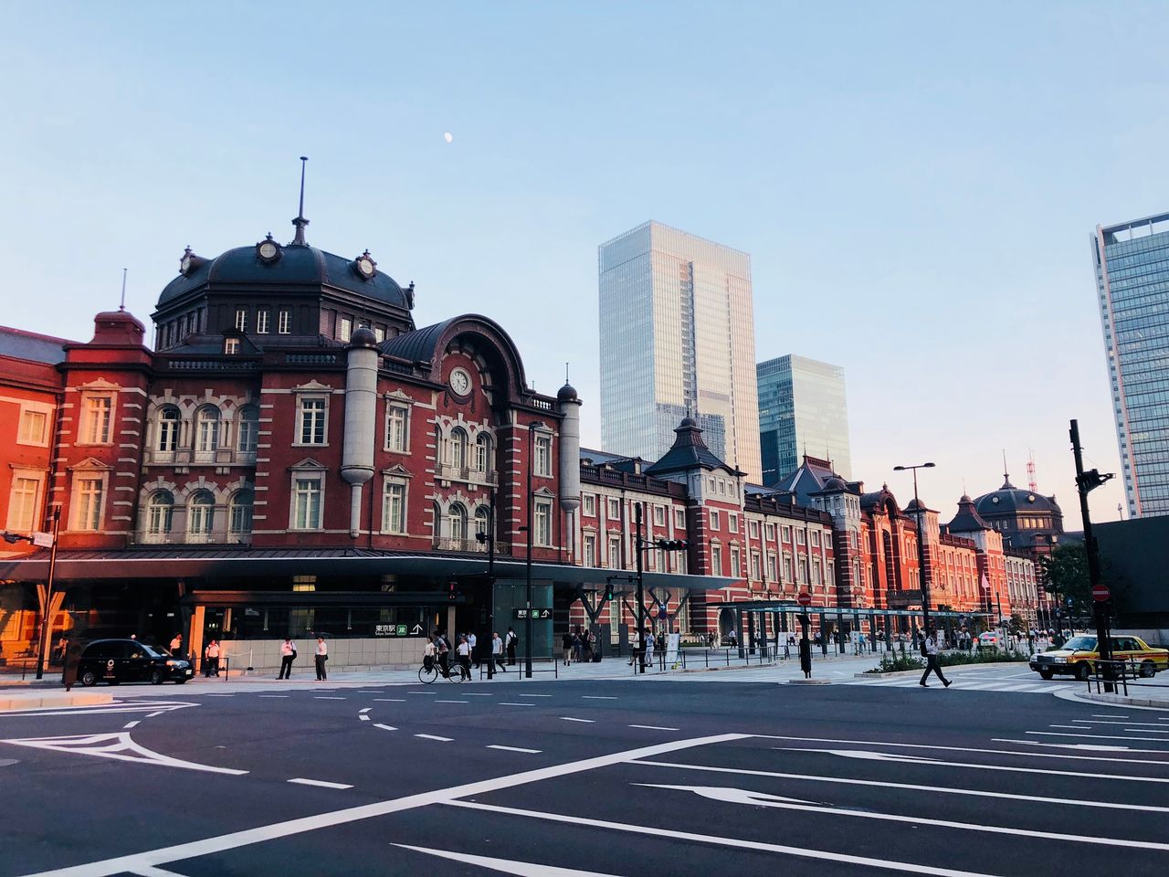 a beautiful view of tokyo station in chiyoda city with its historic ar