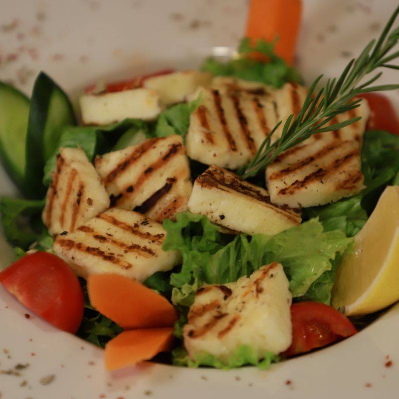 Cypriot Halloumi and Vegetable Gyro with Tzatziki