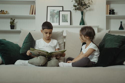 Kids Reading a Book