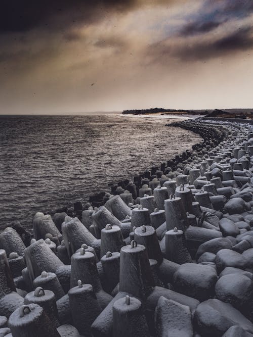 Free The Breakwater a Gdansk Island Stock Photo