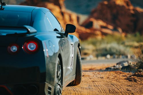 A Black Nissan GTR 