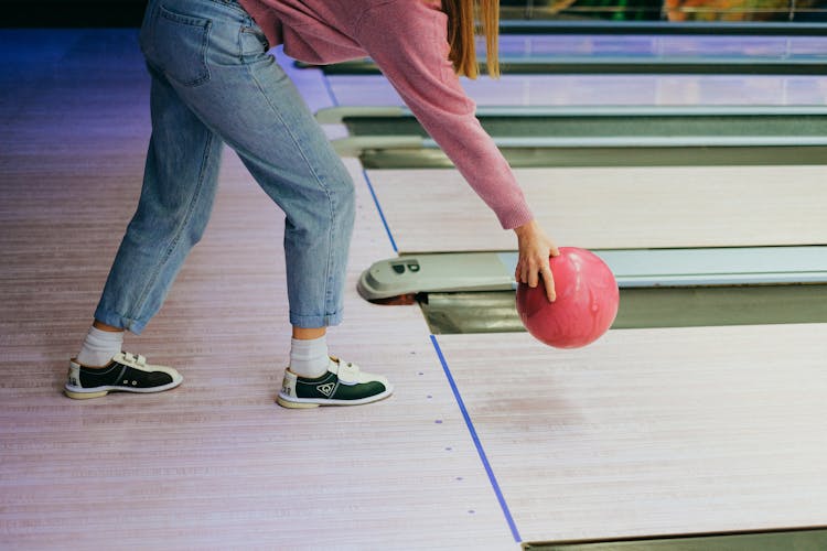 Girl Playing Bowling