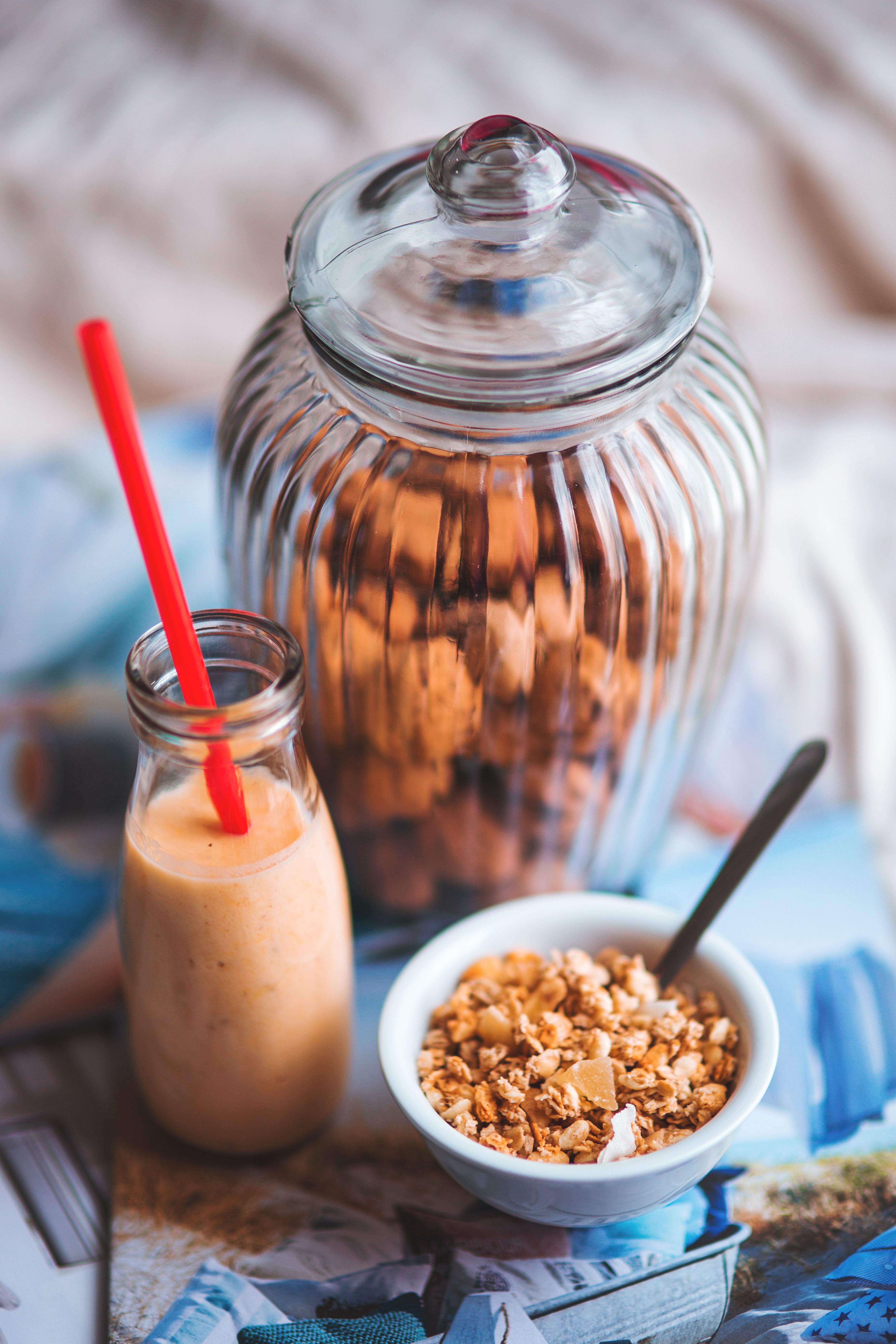 Batido Energético Andino con Mote de Trigo, Plátano, Maqui y Proteína