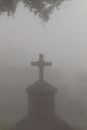 Black Cross on Top of Building
