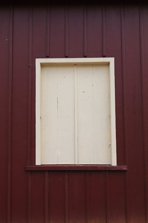 Close Up of Window with Locked Shutters