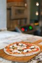 Pizza on Brown Wooden Table