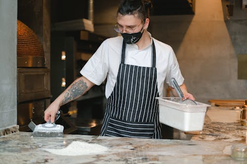 Portrait of a Man Working in a Restaurant