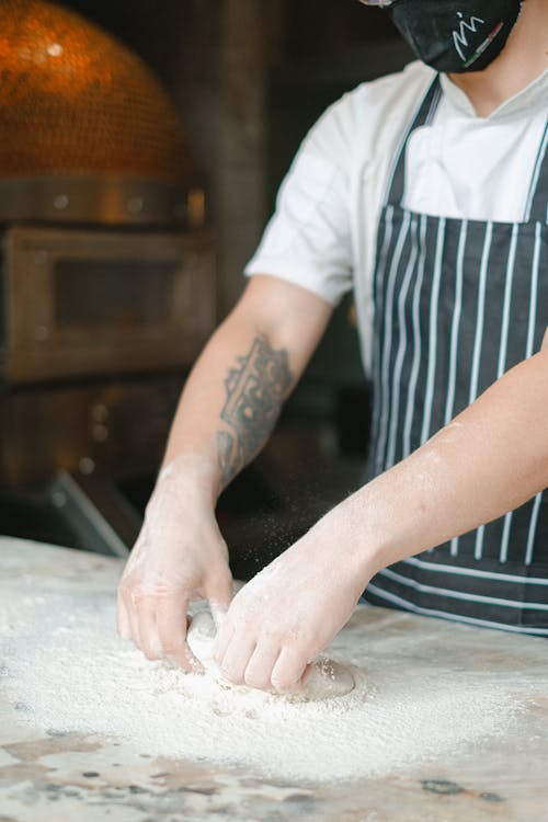 A Person Making a Dough