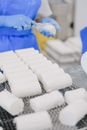 White and Blue Plastic Blocks