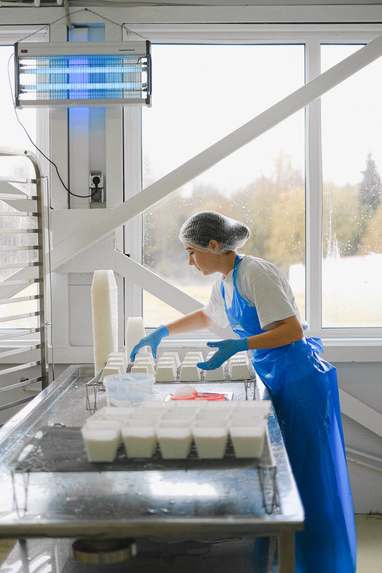 Woman Preparing Sugar Cubes