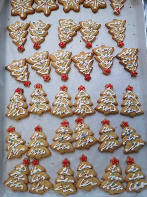 Christmas Tree Shaped Cookies
