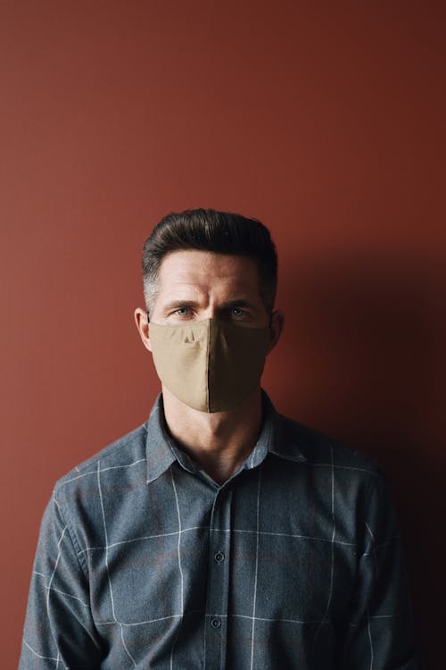 Man Wearing Face Mask