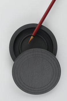 black sumi ink calligraphy