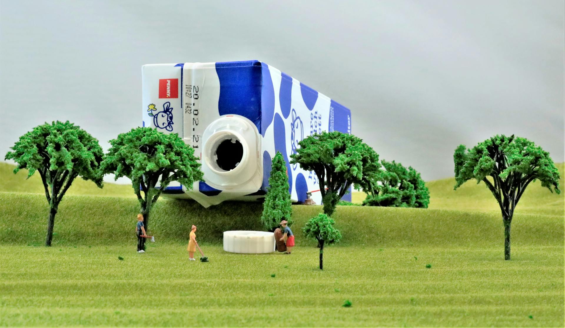 Milk Carton in Close Up Shot