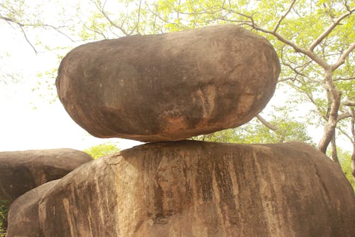 Free stock photo of balancing rock, big rock, india