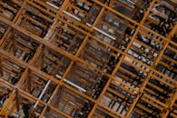 Steel Beams during a Construction