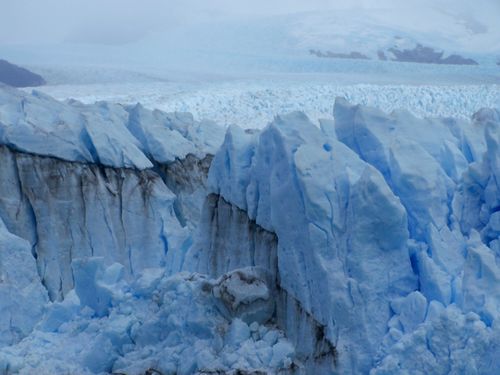 Free Breathtaking view of towering blue ice formations in Santa Cruz, Argentina. Stock Photo