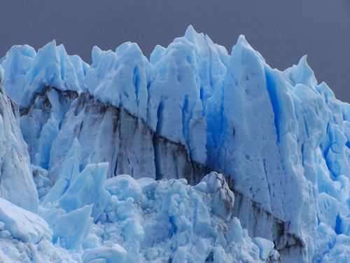 Free Stunning close-up of Perito Moreno Glacier's icy peaks in Santa Cruz, Argentina. Stock Photo