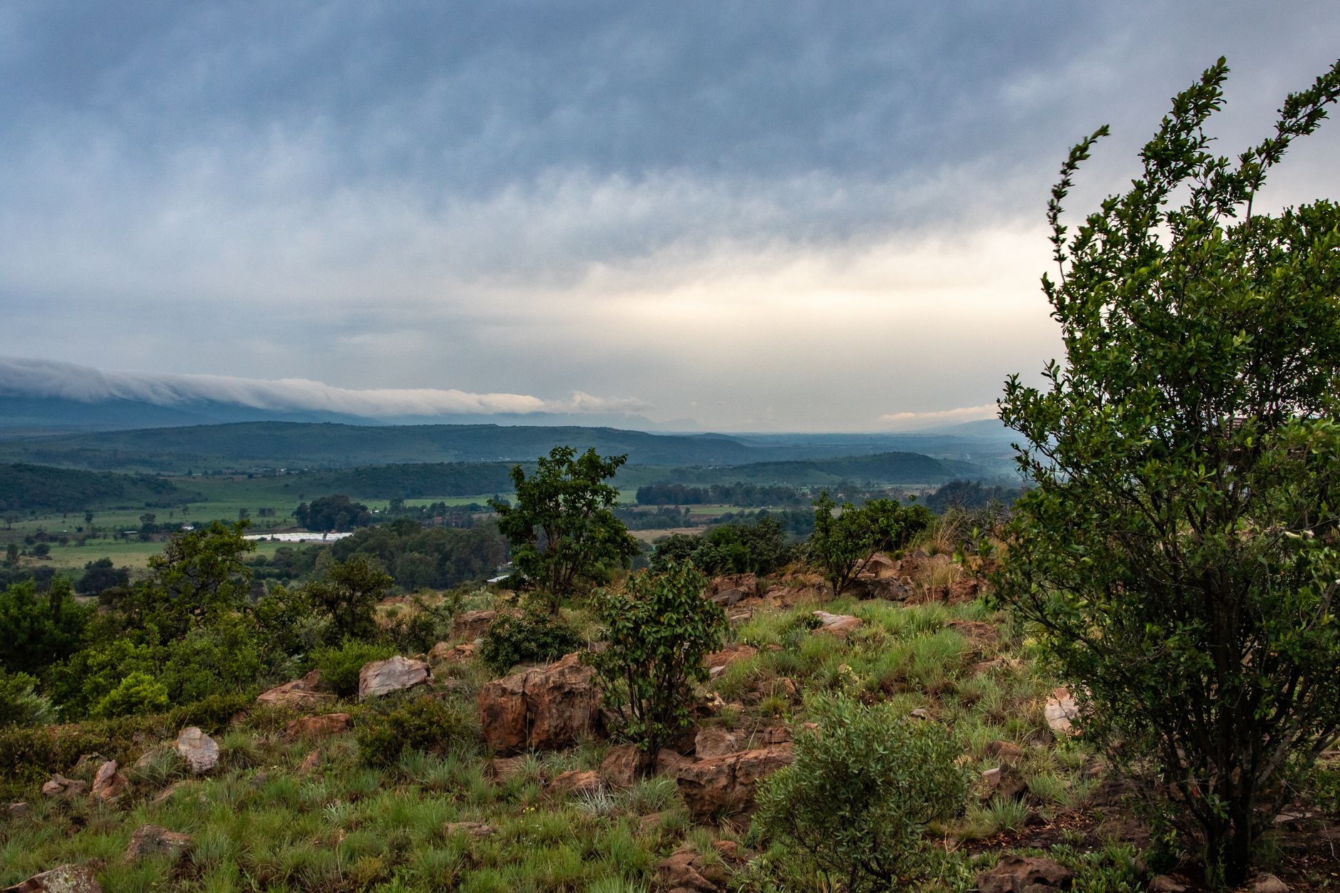 Ridgetop hillside view over Highland Rim
