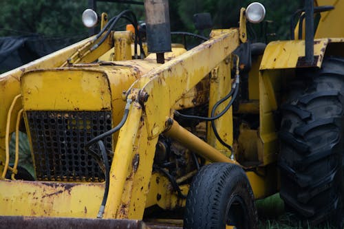 Free Close Up Shot of a Tractor Stock Photo