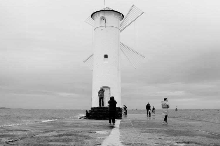 A Windmill By The Sea