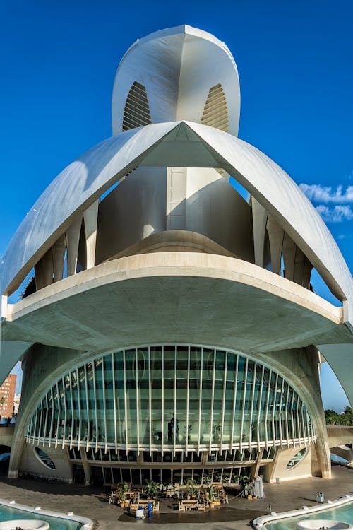 The Valencia Opera House Under Blue Sky
