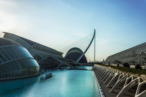 Free Stunning view of València's City of Arts and Sciences, highlighting its innovative architecture. Stock Photo