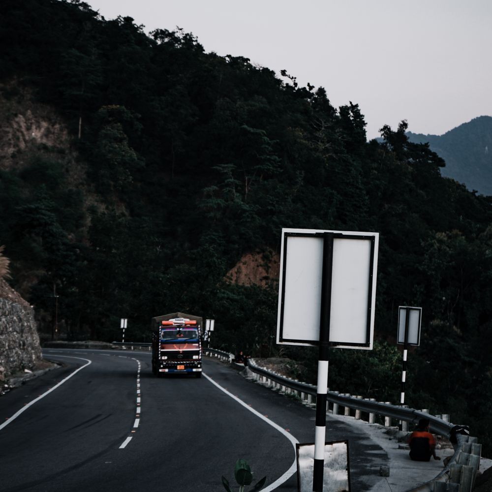 London to Edinburgh — removal van on the motorway for a long-distance move