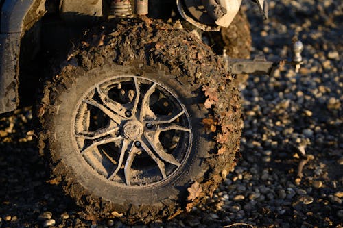 泥巴, 泥濘, 車輪 的 免費圖庫相片