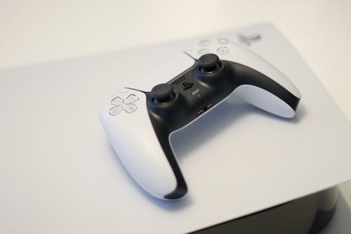 Free A Controller on a Game Console Stock Photo