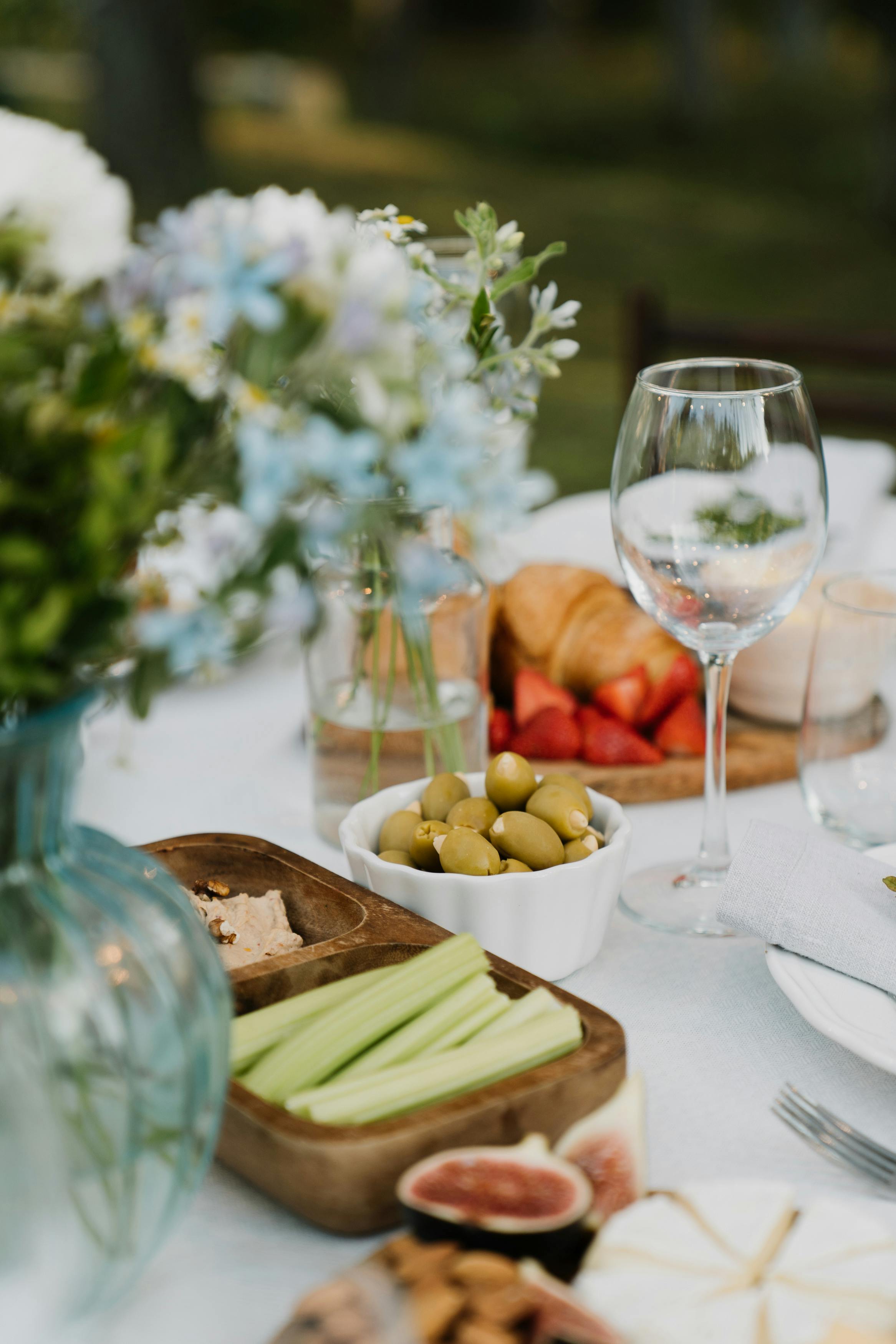 finger foods on a table