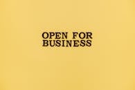 Black Letters on Yellow Background