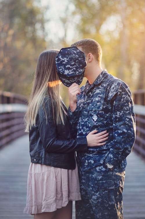 คลังภาพถ่ายฟรี ของ กองทัพเรือ, การจูบ, ครอบคลุม