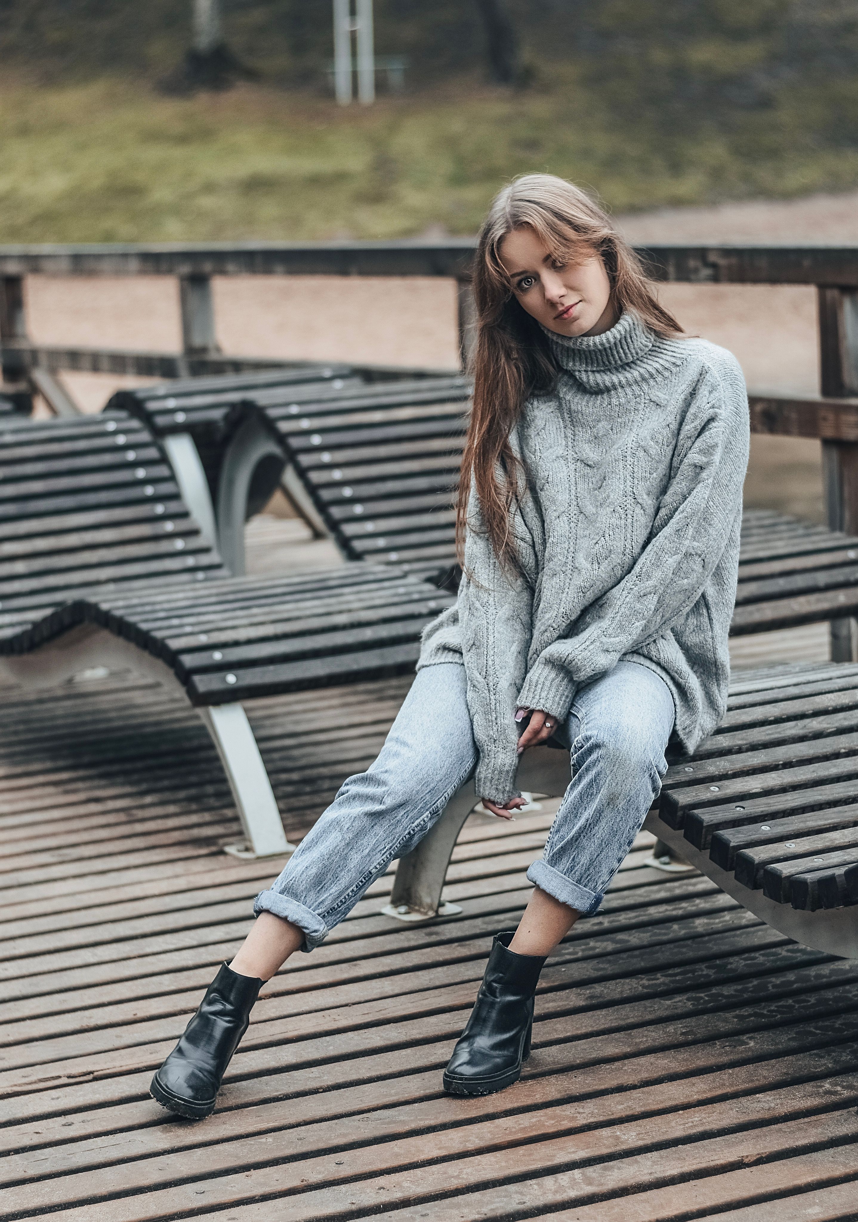 Blusa de Frio Gola Alta Preta