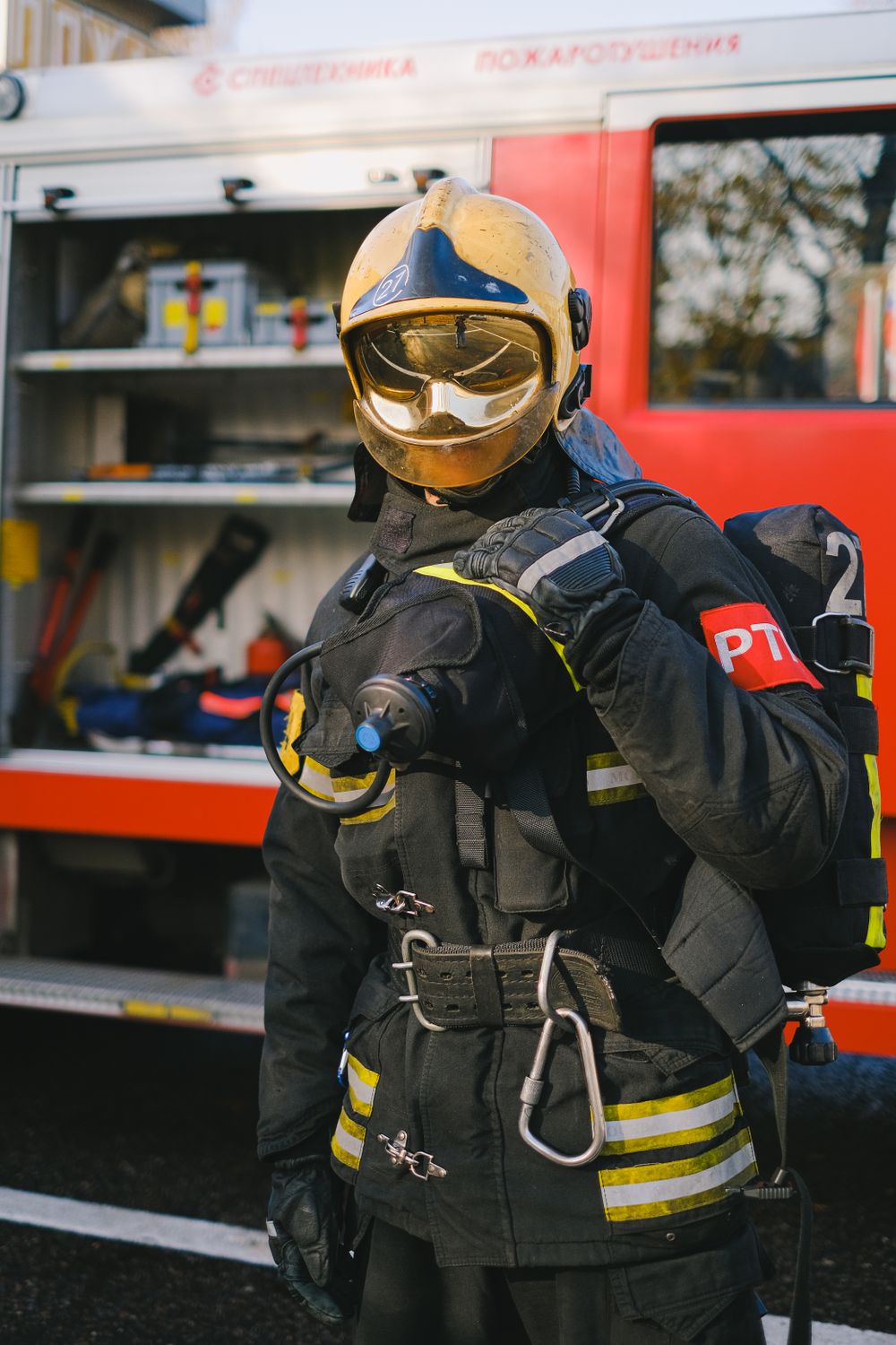A Firefighter in Uniform · Free Stock Photo