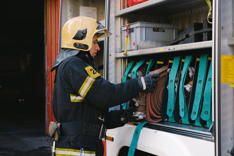 Portrait Of A Firefighter