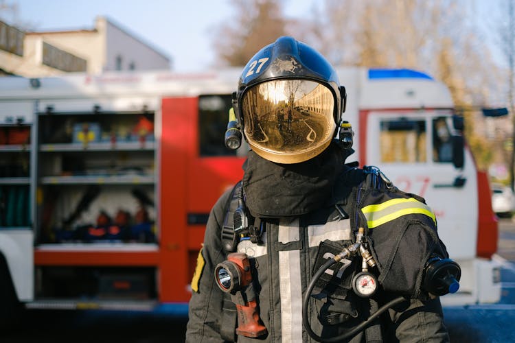 Portrait Of A Firefighter