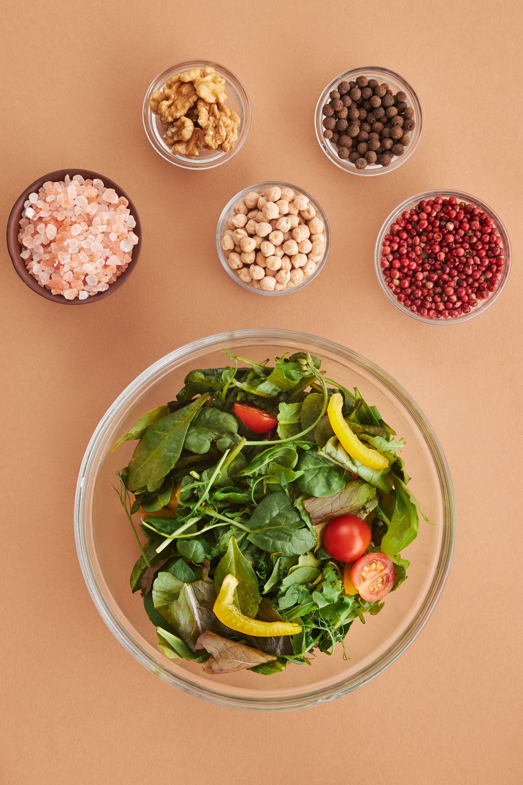 Fresh leafy greens and vegetables