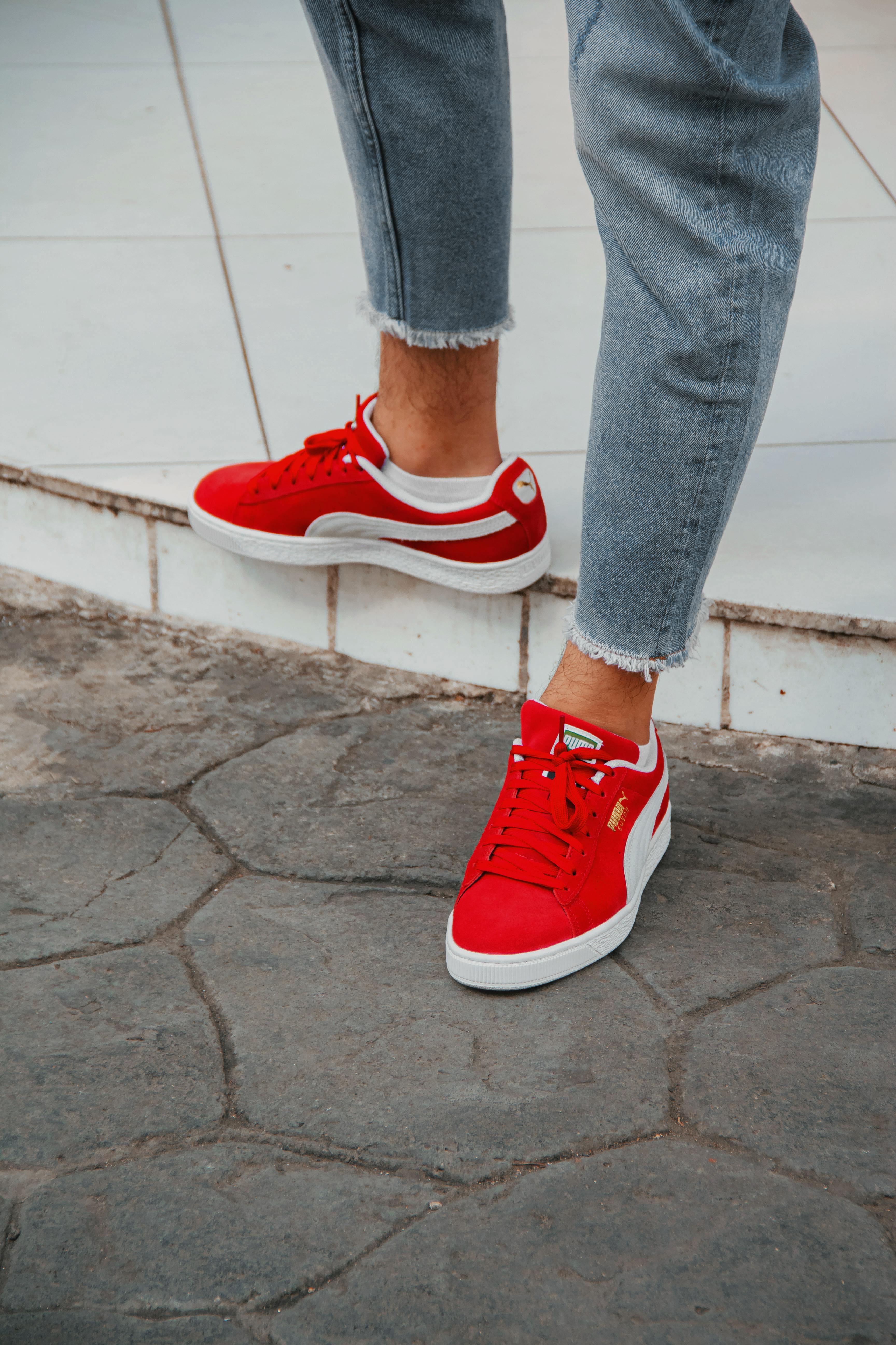 Person Red Sneakers · Free Stock Photo