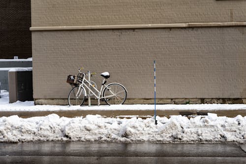 Bicycle Locked on a Pole