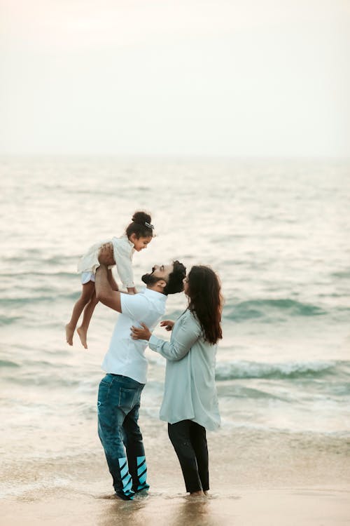 Family Spending Time Together on the Beach