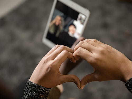 Free Person's Hands Doing a Heart Shape Stock Photo