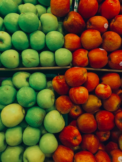 Kostenlos Kostenloses Stock Foto zu äpfel, aufsicht, essen Stock-Foto