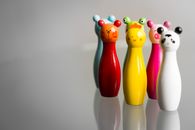 Multicolored Animal Balling Ball Pins
