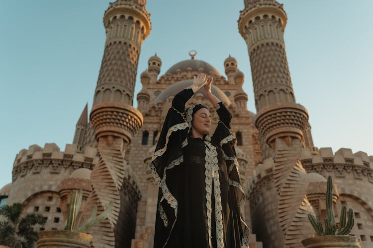 A Woman In Black Abaya