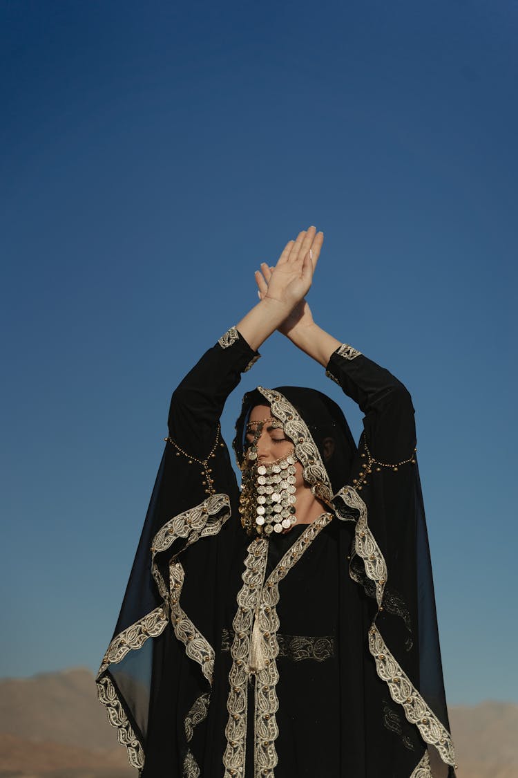 A Woman In Black Abaya